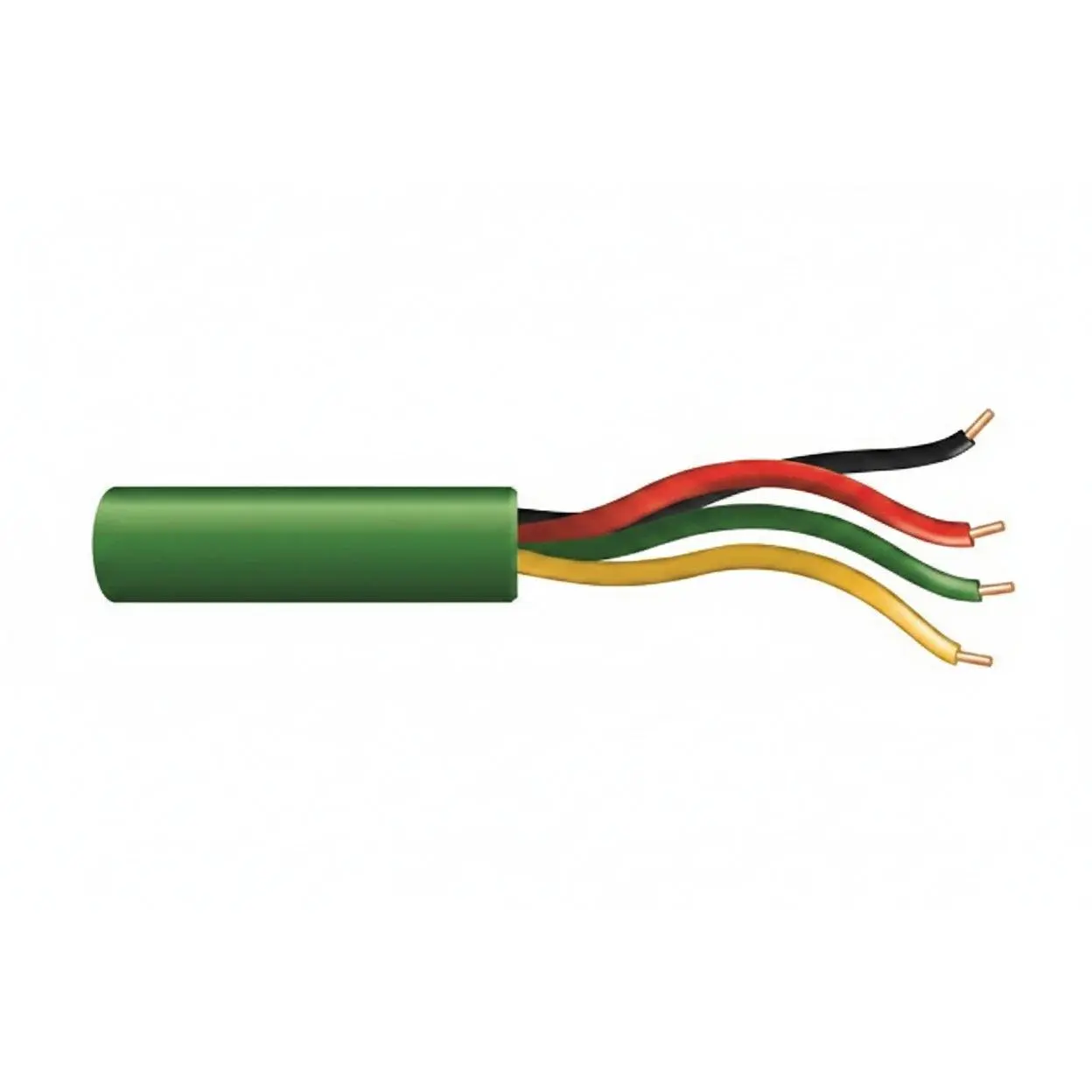 21035805 22/4 Solid Unshielded Riser Cable, CMR Rated, FT4 Certified, 500' (152.4m) Green Electrical Cable for Home Improvement