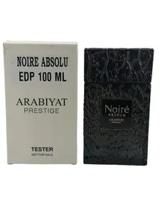 Arabiyat Noire Absolu EDP Spray for Men 3.4 fl oz Leather Fragrance with Bergamot Amber Cedarwood Vetiver Notes Arabian Perfume Oil Eau De Parfum