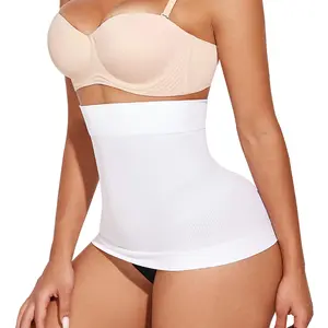 Women Seamless High Elastic Waist Band - Wide Torso Comfort Layering Belt - Smooth Silhouette Base Underwear