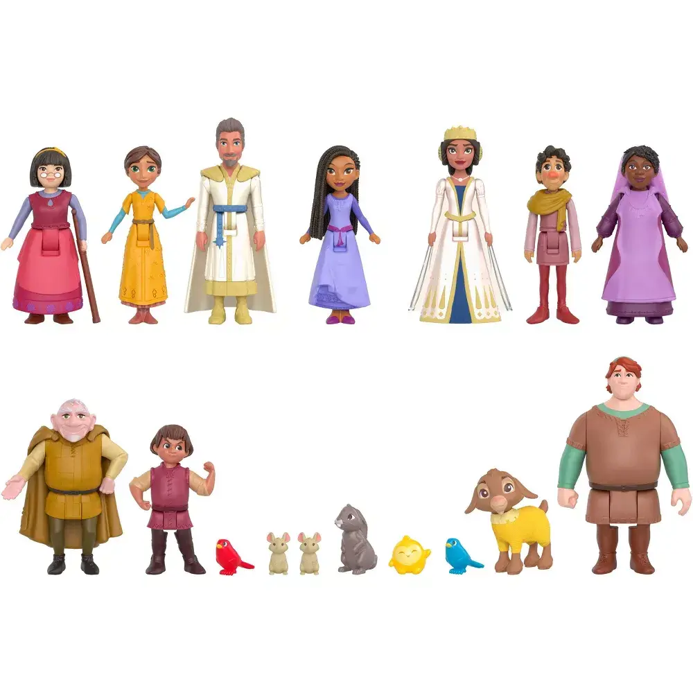 Disney Wish Kingdom of Rosas Character Set - Small Posable Mini Dolls & Pets Disney Wish Kingdom of Rosas Character Set - Small Posable Mini Dolls & Pets