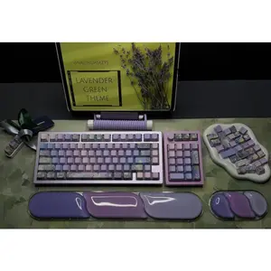 Lavender Green Theme Mechanical Keyboard Full Set