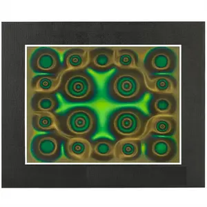 Magnetic Viewing Film,6X4 Inch Green Magnetic Field Display Film,Magnetic Flux Display, Magnetic Field Detector,Reusable