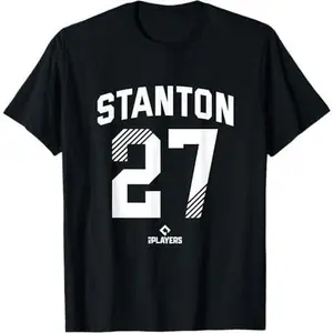 Giancarlo Stanton 27 New York MLBPA Baseball Player T-Shirt