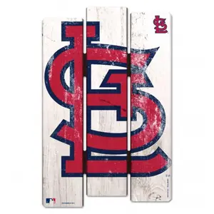 St. Louis Cardinals Sign 11x17 Wood Fence Style