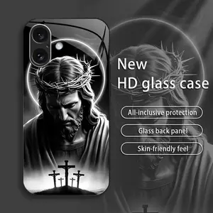 Suitable for [iPhone 16] Jesus New stylish high quality glass protective case affordable anti-drop anti-fingerprint 995