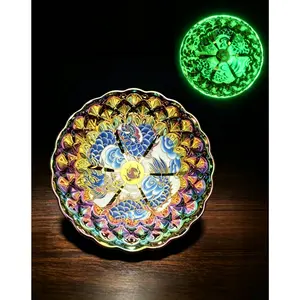 Iridescent Dragon Mandala Handcrafted Ceramic Tea cup – Artisanal Jianzhan