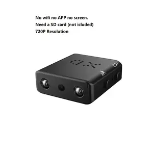 Aston Digital1pc Mini Video Recording Portable Camera with Built-in Battery, Nanny Cam, Home Security Camcorder, Night Vision Micro Cam, Motion Detection, Voice Surveillance Recorder, XD, 720P HD, USB Rechargeable, ABS Material, 32GB Local Storage, No Clo