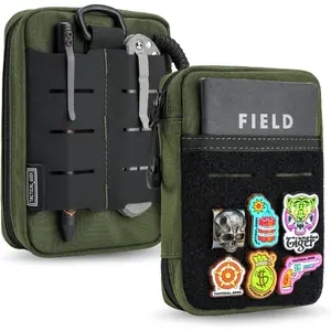 Compact Waist Pocket Pouch, Men's EDC Pouch Organizer, Multi-Purpose Molle Tool Pouch For Multitools, Utility Tool Organizer Bag For Daily Essentials Carry (Block E3.0-GY)