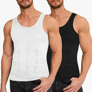 high quality Shaper Tank Top Athletic Compression Shirt with Sleeveless Undershirts for Men Body Shaper sauna vest Dry Fit Wicking Gym Workout Clothes