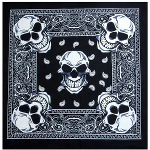 Brand New 100% Cotton Printed Headband/Wristband/Face Mask/Accessory; Double-Sided 22x22 in.