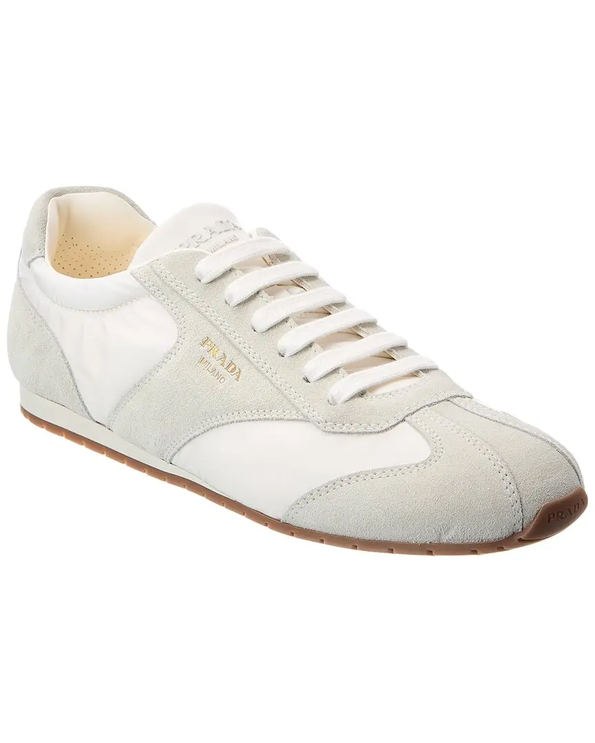 Prada Nylon & Suede Sneaker