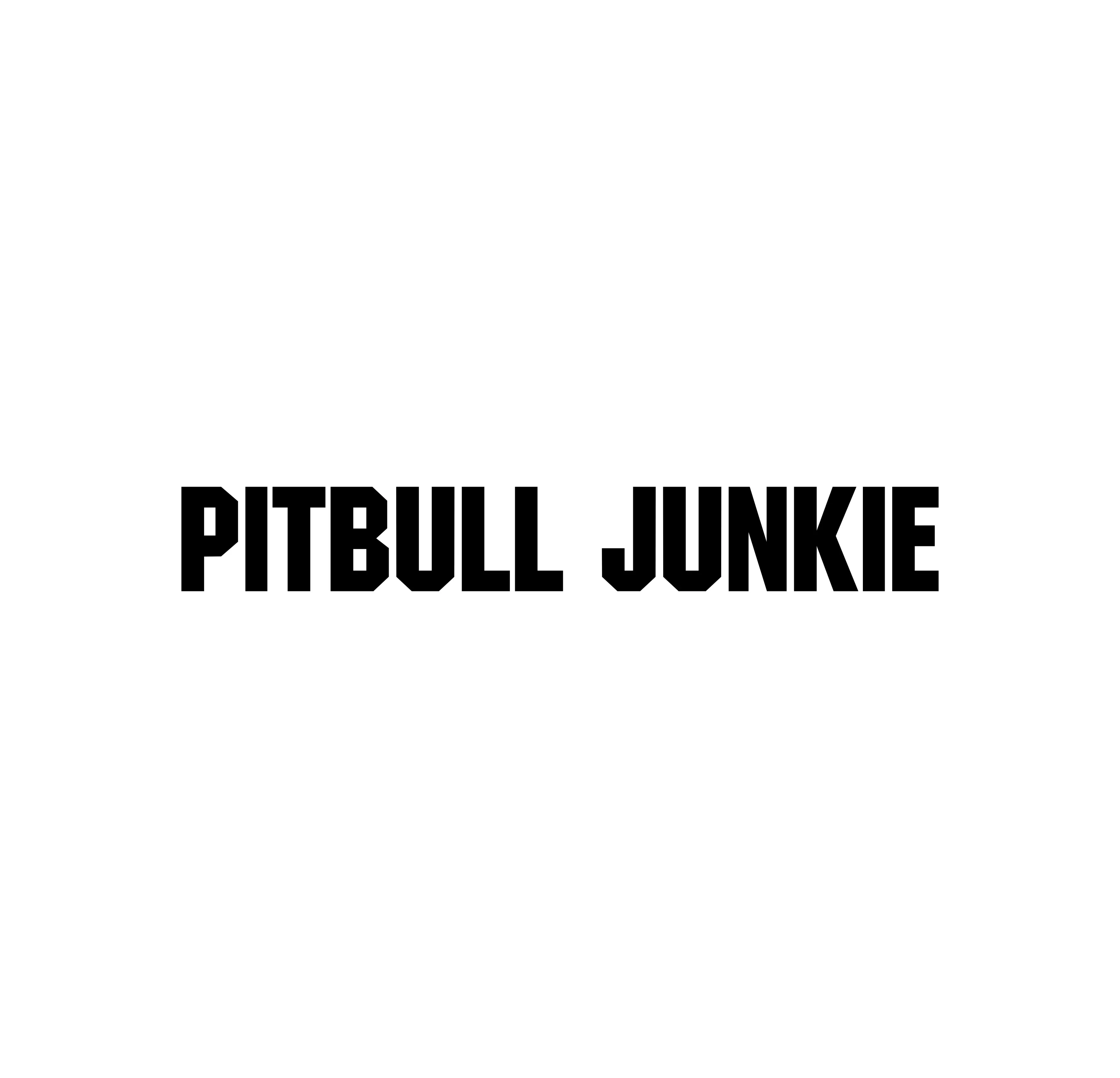 Pitbull Junkie Vinyl Decal by Pristine Signs 8" x 1" sticker, for car truck or suv Decor Decorative