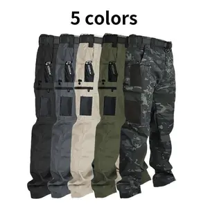 Men's Solid Color Tactical Work Pants,230g/m² new fabric,with Multiple Pockets and Zipper Closures, Durable Outdoor Training Pants, Available in Multiple Colors, Fishing, outdoor activities, work, hiking, camping,Suitable for Spring and Autumn Wear.