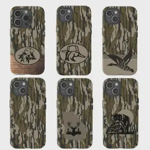 Bottomland Woodland Camo Phone Case, Duck Dog Hunting Cover,Suitable for iPhone 17-11 Pro Max/Plus and  Samsung Galaxy S23-25