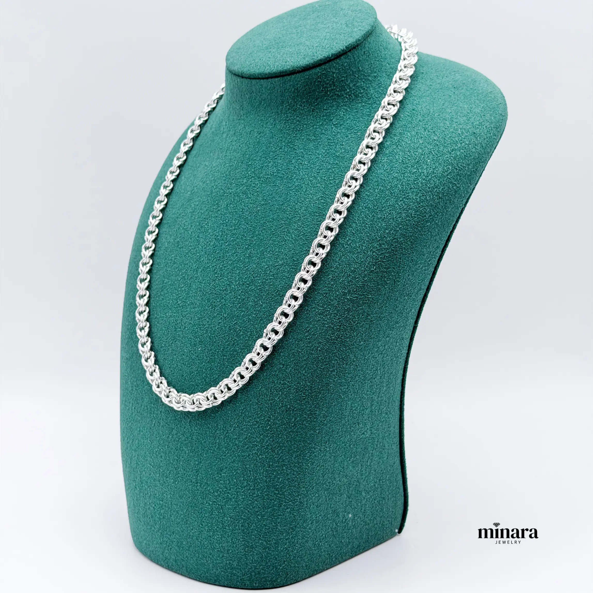 MINARA 950 Silver - TEJIDO CHINO Chain 6mm wide