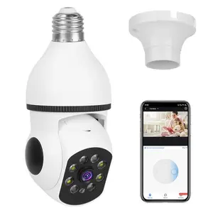 E27 WiFi Camera 1080P 360° Motion Tracking Color Night Vision Two Way Audio with Smart Pan Tilt & Dual Night Vision Adjustable Recording Installation