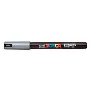 Uni Posca Paint Pen, Ultra-Fine Tip Silver 1MR