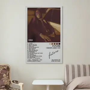 Future Poster I Never Liked You Album Cover Poster for Bedroom Aesthetic Wall Decor Canvas Wall Art Gift