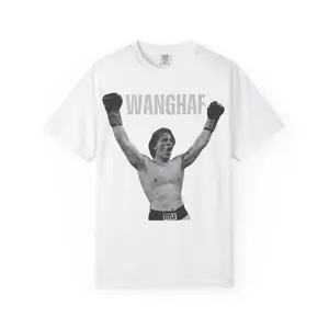 WANGHAF Victory Pose T-shirt | Retro Boxing Illustration