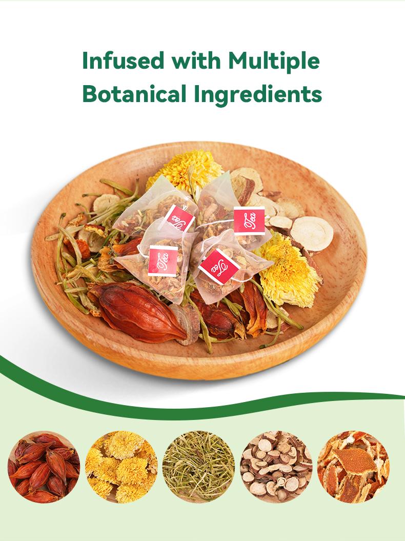 Chicory 1 and Gardenia Herbal Tea Ready to Eat Convenient | Orange Peel & Chrysanthemum – Cool Relief from Heat| 12 Tea Bags Natural Ingredients Brewed