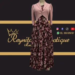 vestido sarat rosa palo