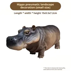 Aquarium Air Bubbler Hippo Resin Fish Tank Decoration (Air Pump Not Included) (DG704)