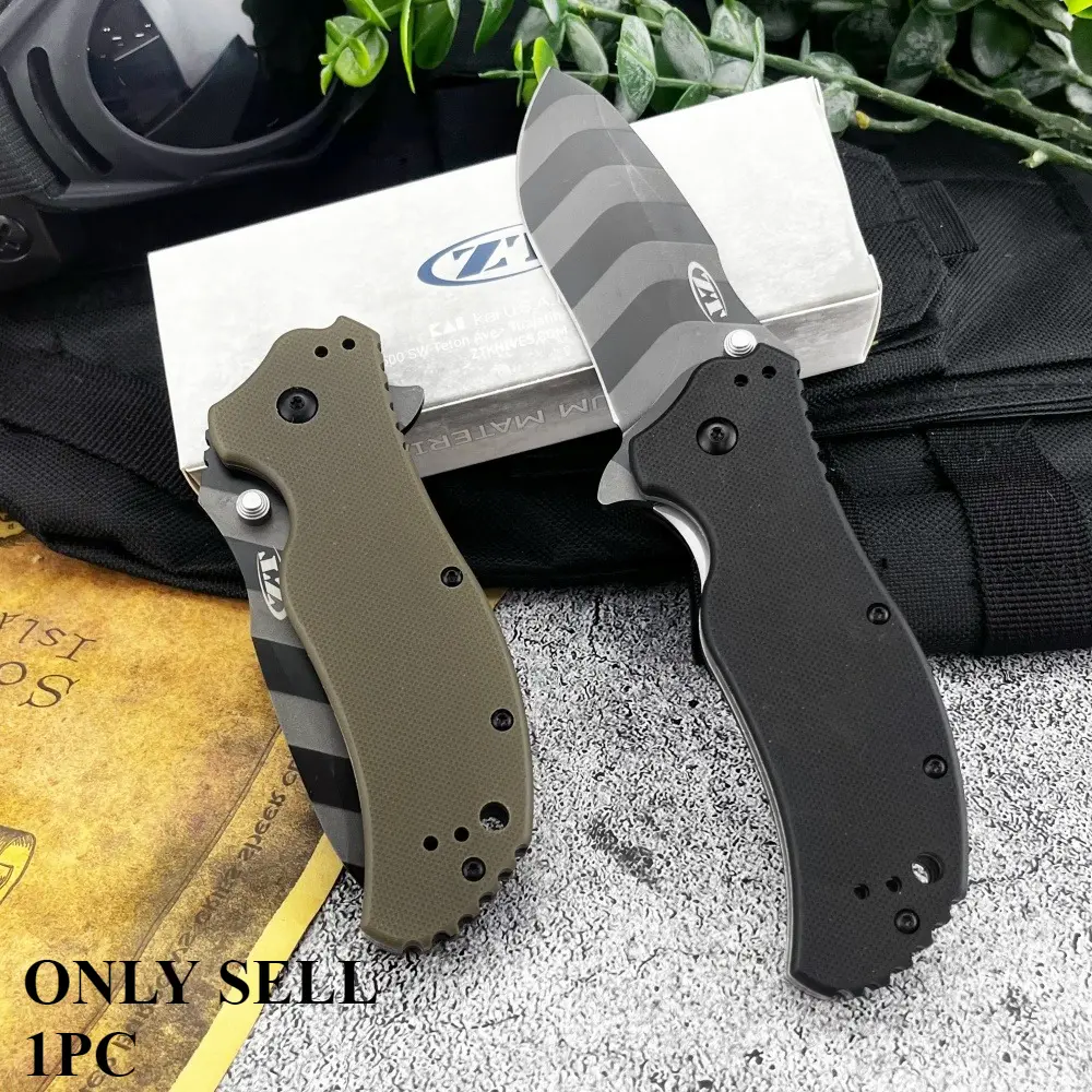 Portable 0350 Mini Folding Knife – Compact Survival and Camping Knife  EDC Cutting Tool for Outdoor, Jungle Exploration, and Fishing – D2 Blade, G10 Handle, Survival Gear, Survival Tools Portable Knives