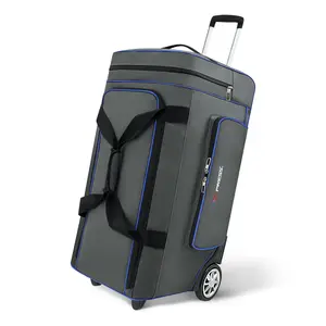 New York XPress 31" Foldable Wheeled Duffel Bag – Stylish Lightweight Travel Bag with 2 Wheels & Handle for Men and Women, Easy Carry-On Luggage