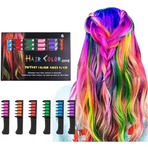 Hair Chalk Comb Temporary Hair Dye Marker Gifts for Girls Kids Adults for Halloween Christmas Birthday Party, Cosplay