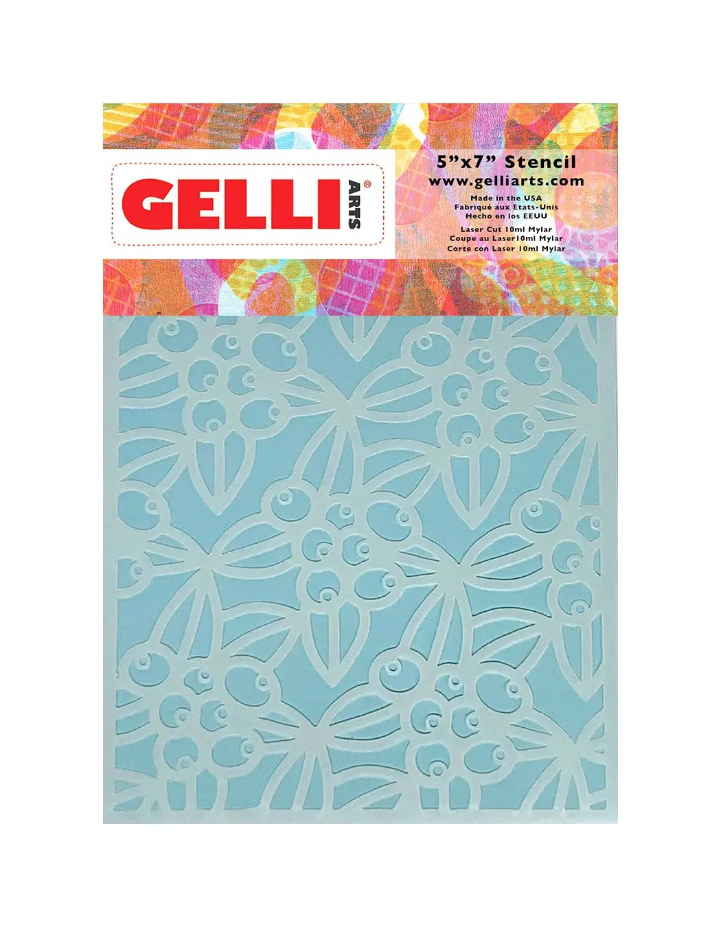 5" x 7" Gaultheria Stencil – Designed by Marsha Valk