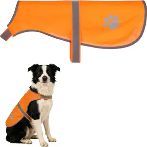 Reflective Dog Hunting Vest Orange - High Visibility Adjustable Reflective Pet Vests - Lightweight Breathable Dog Safety Vest for Hunting, Training & Cars Accidents
