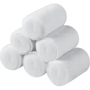 6 Rolls Soft Individual Pack Cast Padding Use with Plaster Cloth Gauze Bandage for Halloween Wrap Art Projects, Body Casts, Mask Making, Hobby Craft(2 Inch X 8.8 ft)