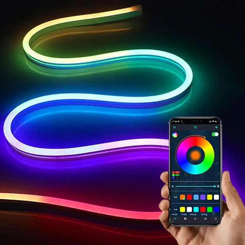 USB Powered LED RGB Color Changing LED Strip Light With App Control, Ambient Light For TV, Computer, Bedroom & Living Room, Night Lamp, Decorative LED