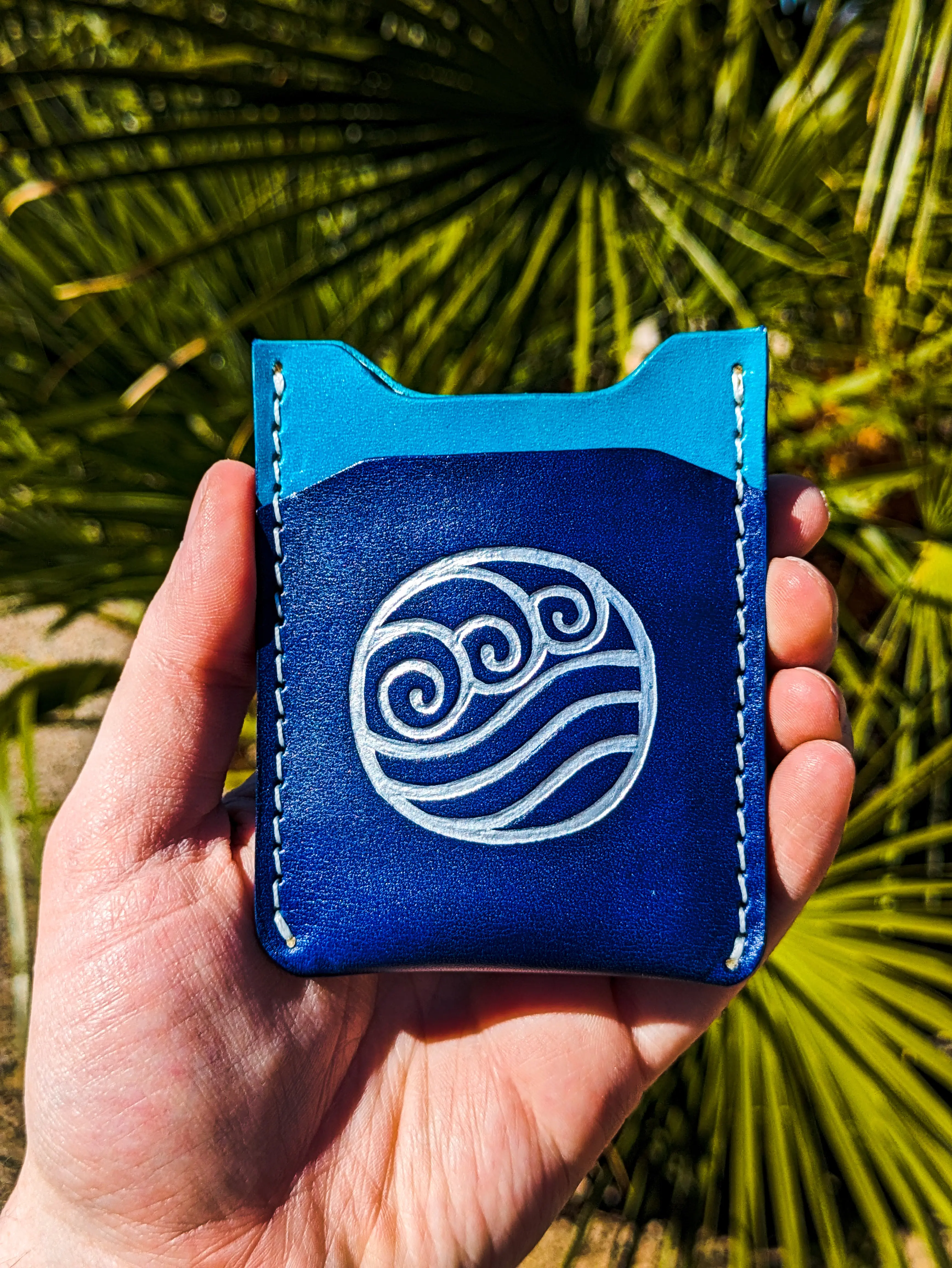 Avatar Water Element Pygmy Wallet - Leather Vertical Card Wallet