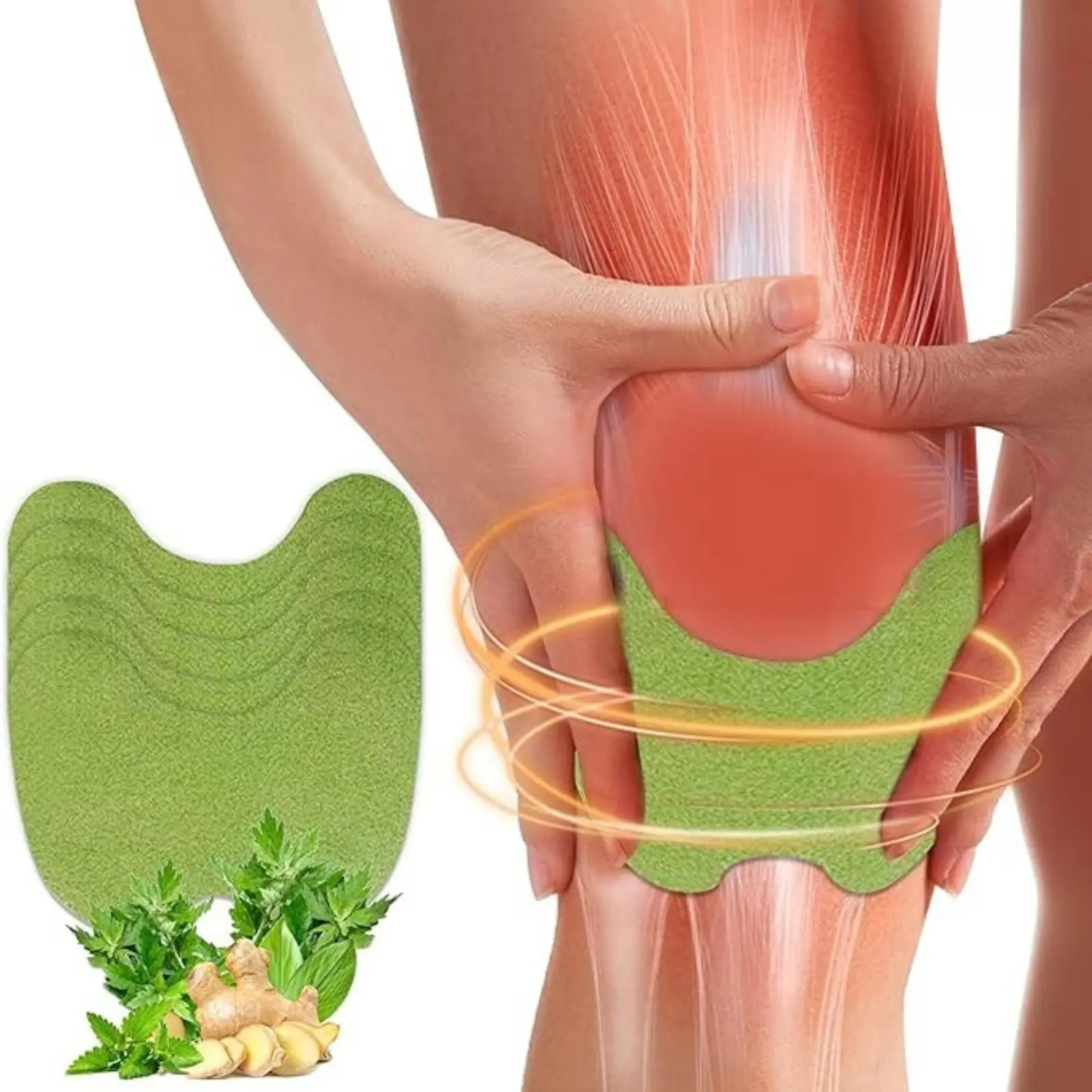 Wormwood Self-Heating Pain Relief Patches, 72 Count Box - Long-Lasting 8-Hour Herbal Formula for Soothing Knee, Back & Neck Aches, Unisex, 1 Size