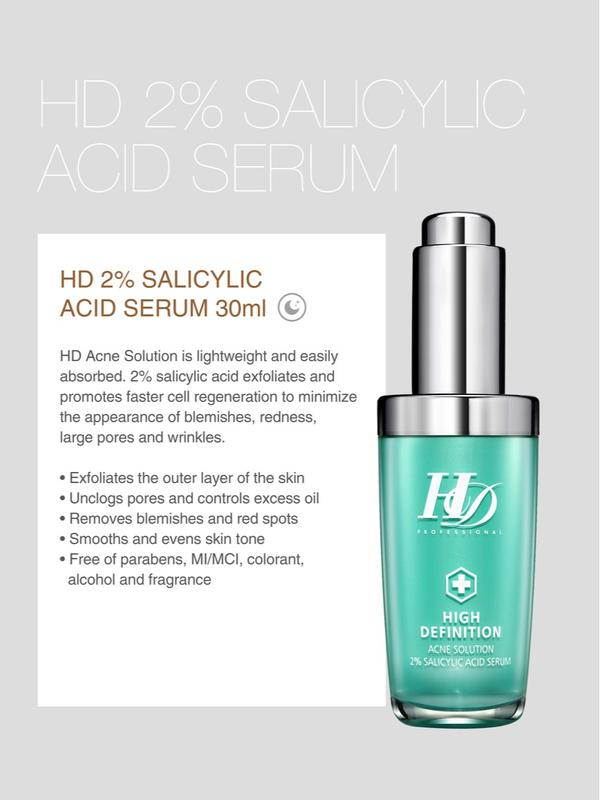 FlyUp HD Acne Solution 2% Salicylic Acid Serum for Skin-Clearing Versatile Use in Serum Form for Various Skin Types 30ml