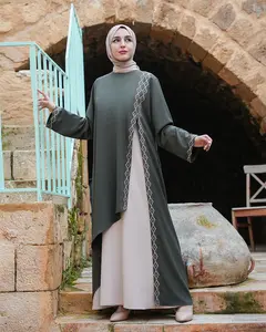 Unique Olive Abaya - Authentic Traditional Design with Elegant Details and Comfortable Fit