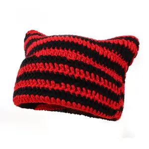 Crochet Hat: Vintage-inspired Cat Beanie, Fox Hat, and  Accessories for Women - Cozy Slouchy Beanies in a Variety of Colors