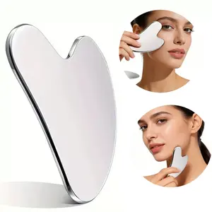 Stainless Steel Gua Sha Stainless SteelGuasha Metal Gua Sha Facial Tools Massage Guasha Tool for Face Gua Sha Tool Gua ShaStone Massager Gua-sha Face Sculpting ToolBody Facial Care Tool