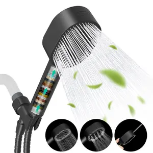 Upgraded Filtered Handheld Shower Head with 20 Stage Filtration System High Pressure 3 Sprays Handheld Showerhead with 20 Stage Filter Remove Chlorine with Shower Head Holder 59'' Hose Wall Mount