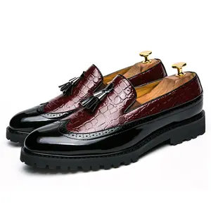 Men's Business Style Casual Formal Dress ShoesFashionable Pointed Toe Walking Shoes Design for Offices, Banquets, Dances, Parties, Weddings, MenShoes, Office Shoes Work Loafer Leather Black Red Footwear Boy