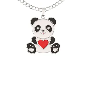 Panda Necklace Gift – Cute Panda Heart Pendant