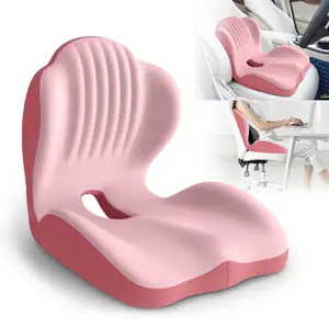 Ergonomic Memory Foam Seat Cushion for Office Chair & Car Seat, Lumbar Support, Sciatica & Tailbone Pain Relief, Pressure Relief Cushion for Long Sitting Comfort summervibes