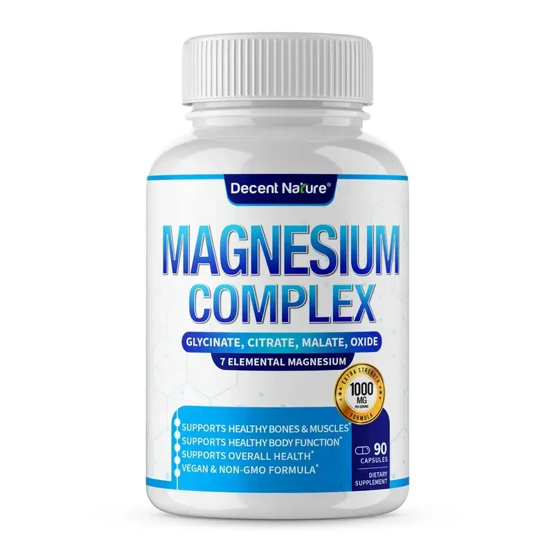 Magnesium 90 Capsules Magnesium Complex 1000mg Made with 7 Elemental