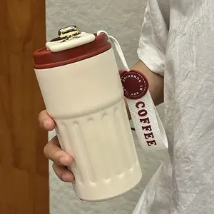 316 Stainless Steel Smart Coffee Cup Insulated Mug Gift High Aesthetic Portable Water Bottle Student Travel Cup Winter Thermal Valentine's Day Present