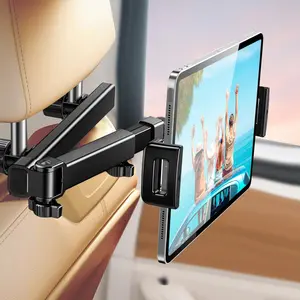 Car headrest tablet holder, rear seat phone and tablet holder, foldable car mount, extendable car rear seat tablet holder, Car Phone Stand, Car Cellphone Mount