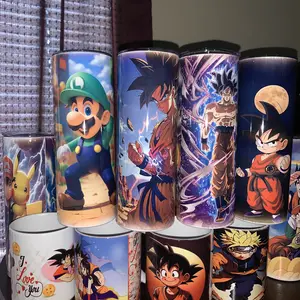 VEVOR Tumbler Heat Press Machine, 11-30oz Mug Press, Heat Up Fast and Even, Tumbler Press with Sublimation Paper, Tape and Gloves, Temp and Time Setting, for Sublimation Tumblers, Cups, Mugs, Blue