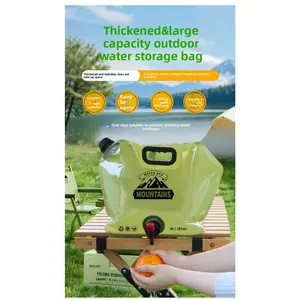 Outdoor water storage bag Thickened car outdoor portable water storage bag Travel camping Food grade folding water bag