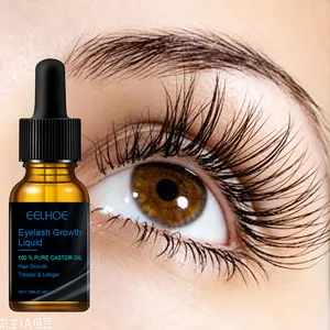 Natural Castor Oil Eyelash Serum, Nourishing Lash Care Liquid 10ml, Gentle Conditioning Formula with Precision Brush, Daily Eyelash Nourish Enhancer