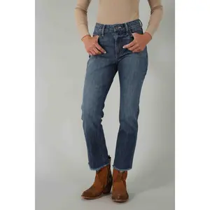 Kimes Ranch Women's Monica Medium Wash Mid Rise Cropped Jeans